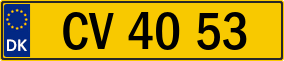 Trailer License Plate